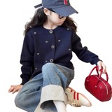 女童超好看针织开衫秋冬2025新款儿童级感打底衫女大童加厚毛衣，童装毛衣，祺儿童装