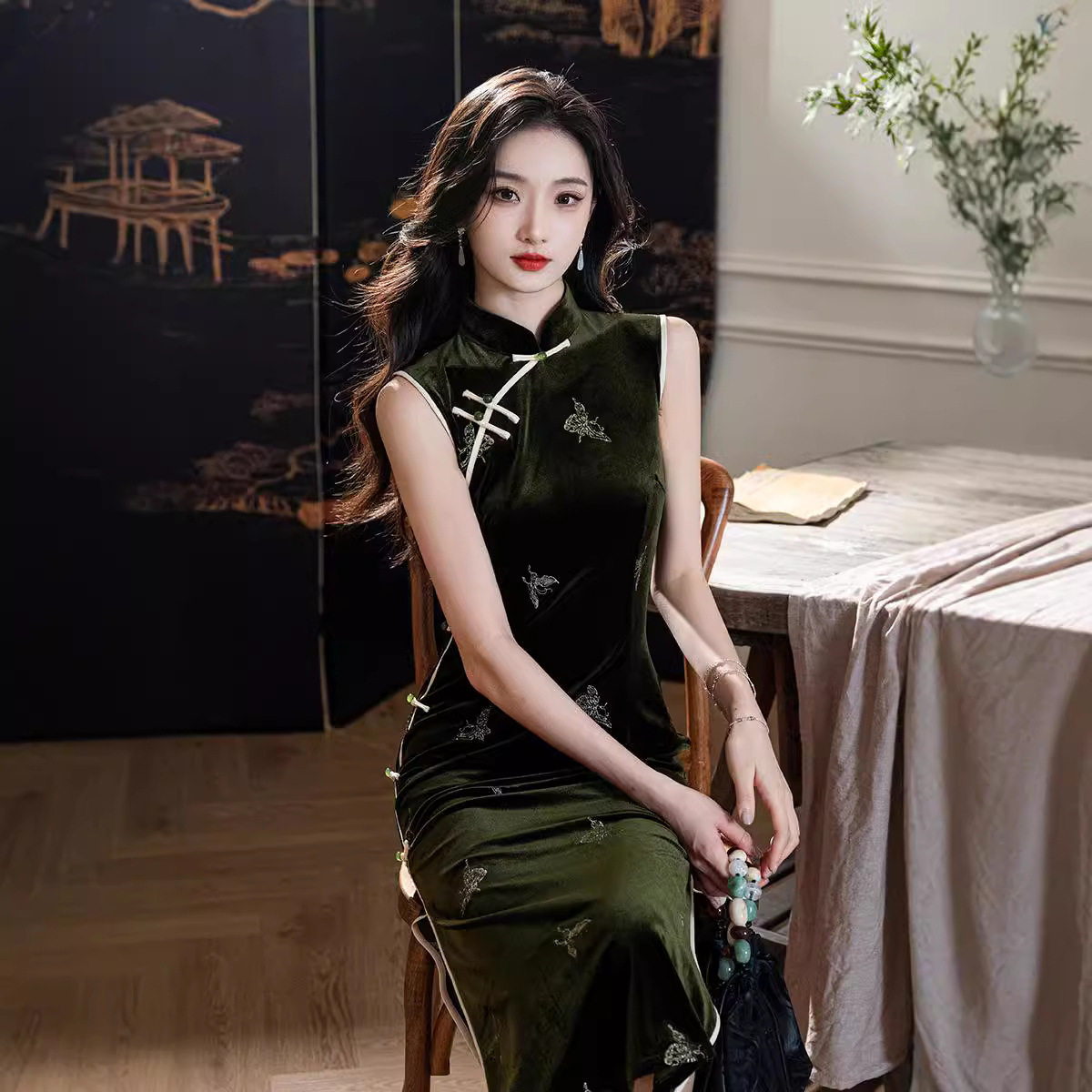 唐依恋2026春新款无袖旗袍复古老上海民国风改良新中式年轻款少女