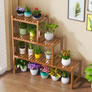 梯形花架绿植多肉花盆架 阳台家用滴水多层收纳盆栽客厅置物架子