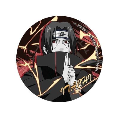 火影忍者周边20周年宇智波佐助鸣人卡卡西水门马口铁镭射徽章吧唧