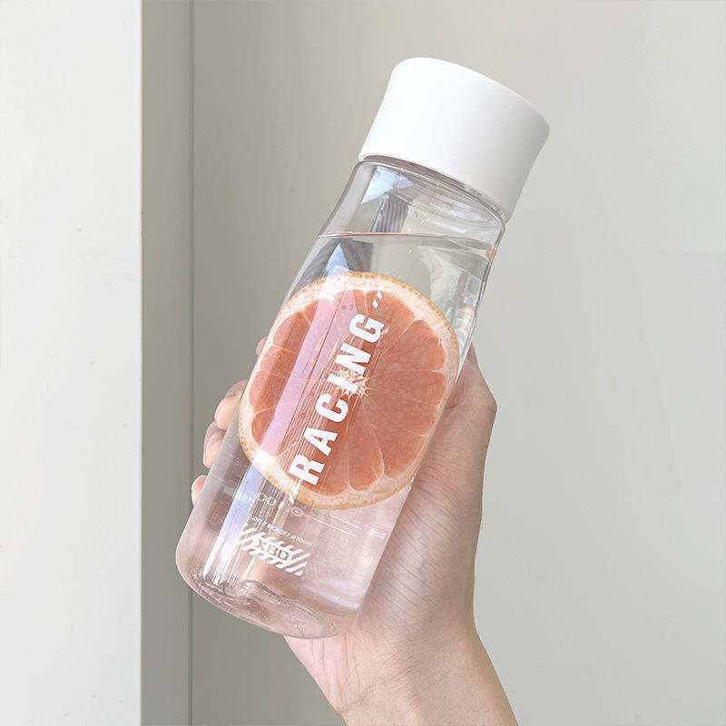 塑料水杯简约清新森系学生可爱夏水杯