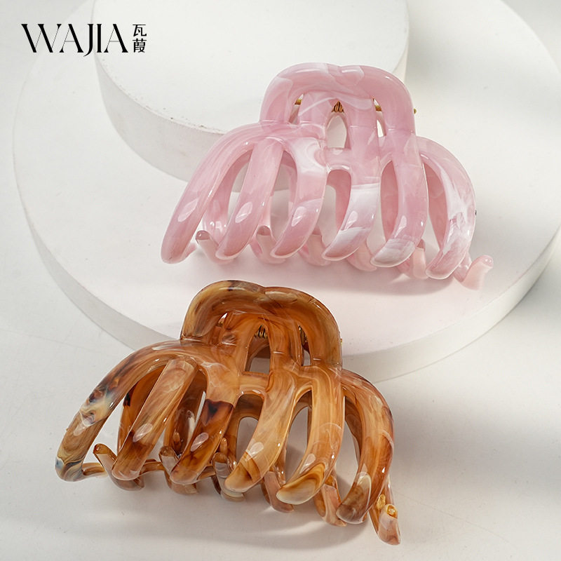 Wjia法式级感发量多抓夹大号深齿发抓盘发夹子头饰发饰鲨鱼夹女