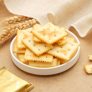 布伦姆无蔗糖奶盐苏打饼干黑麦苏打饼干独立包装公室解馋312g