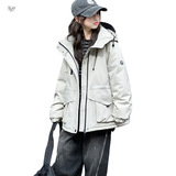 女童2025年秋冬新款时尚大口袋风衣款棉衣女大童冬季加厚工装上衣，童装外套，祺儿童装