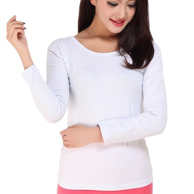 白色长袖t恤短袖夏全棉打底衫女内搭纯棉高级感小个子上衣设计感