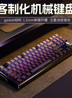 Wired Keyboard 87 Keys Games Mechanical RGB gasket Wireless