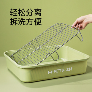 狗狗廁所防踩屎狗便盆小中型犬屎尿盆狗砂盆不銹鋼柯基泰迪狗廁所