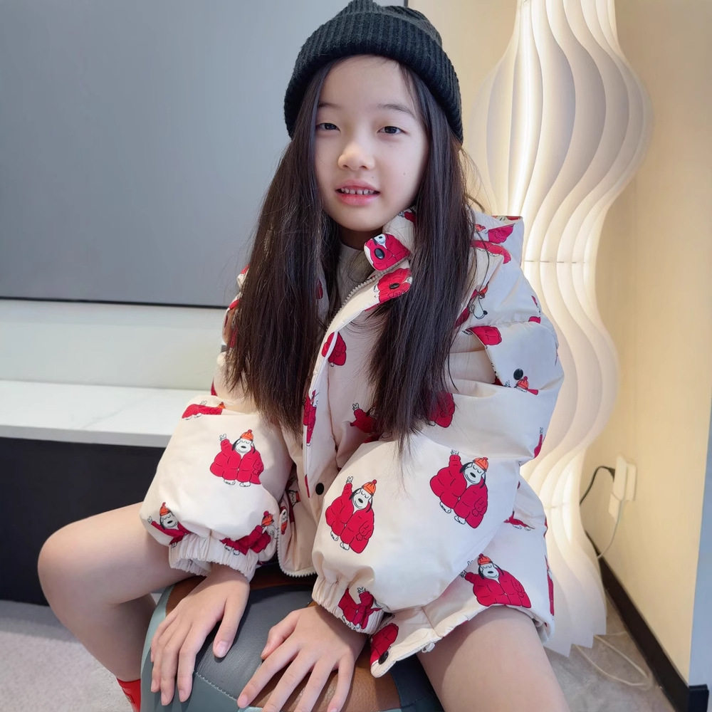 女童中长款加厚儿童羽绒服外套