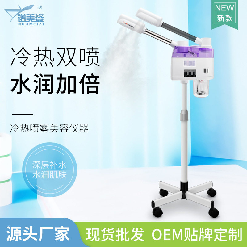 冷热喷雾器双管管冷热喷雾机新款家用补水双喷蒸脸器蒸离子喷雾