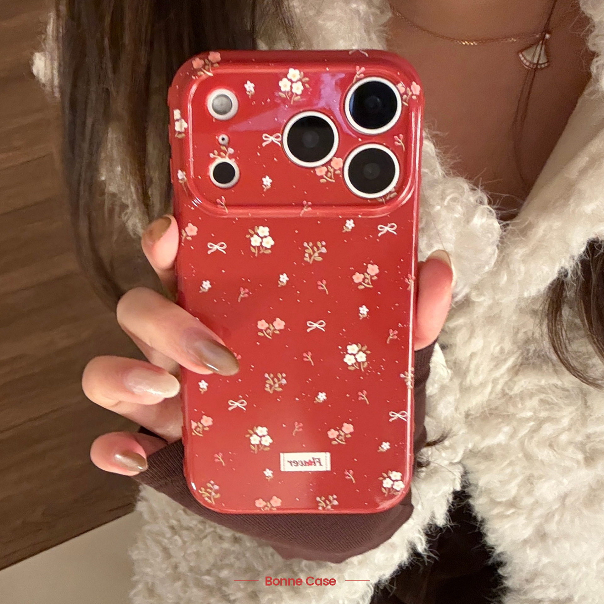 橙红小碎花苹果16promax手机壳iphone17适用15新年本命年12软套13,3C数码配件,手机保护套/壳,淘宝优惠券,粉丝福利购,淘宝优惠卷