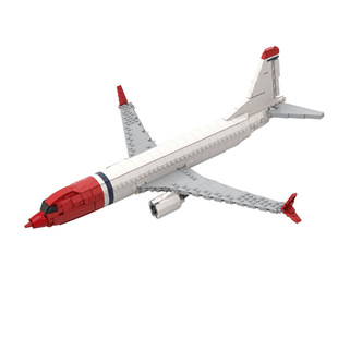 【高砖零件】挪威波音737航空航天飞机MOC-130230拼装积木玩具