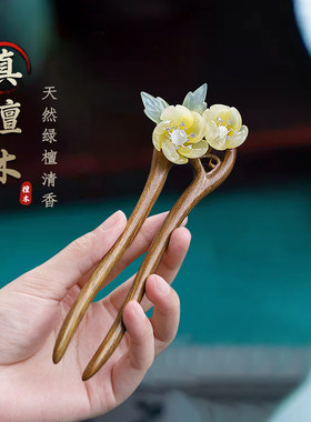 风木簪子发钗民族风木