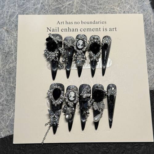 重工奢华ins级猫眼新款美甲