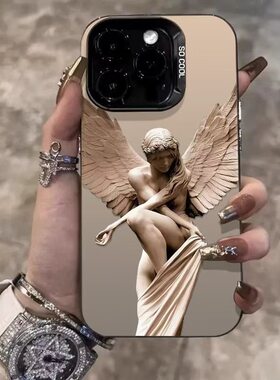古典雕塑适用苹果1Promax手机壳iPhone15Pro欧美14外贸13天使12潮