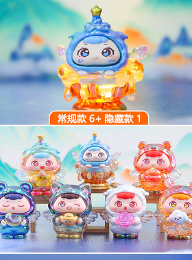卡通可爱公仔天使小派对潮玩惊喜盲盒摆件家居玄关精致装饰品