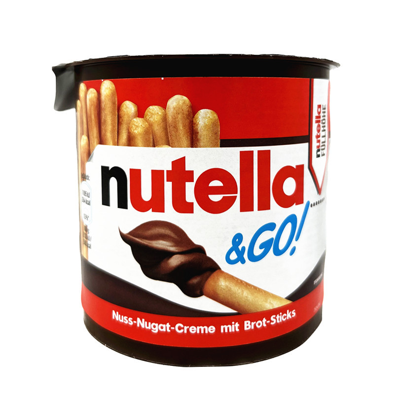 德国进口巧克力手指饼52gnutella能多益巧克力榛子酱手指饼干零食