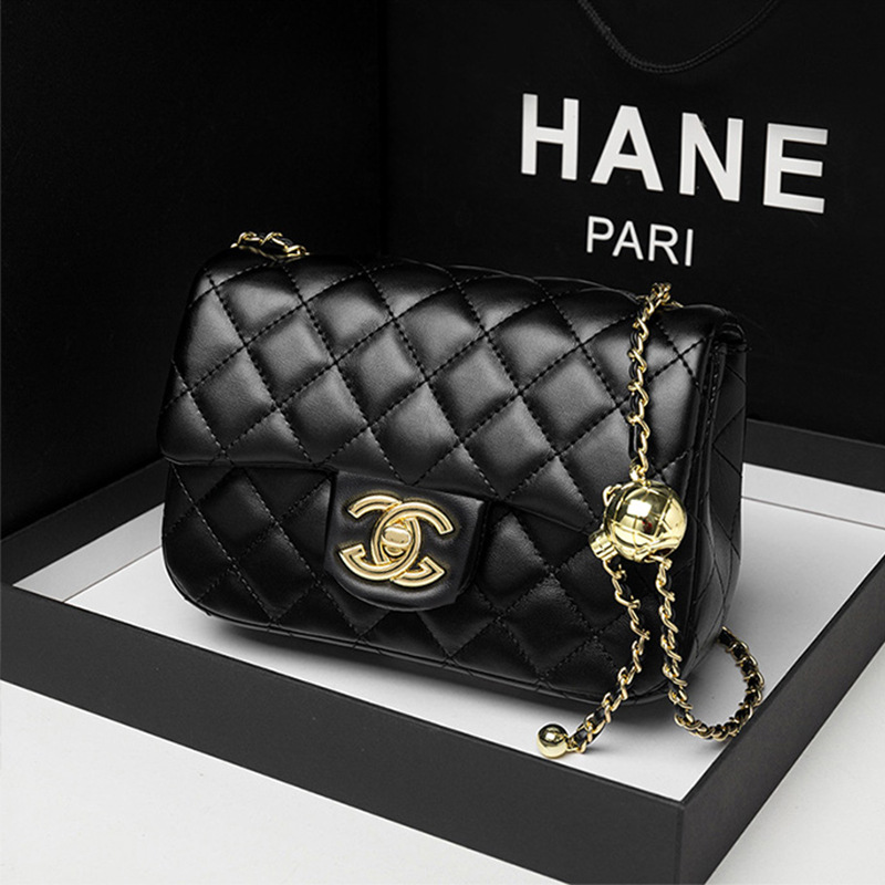 大牌女士包包菱格链条包手机包新款女包斜挎包方胖子肩腋下包