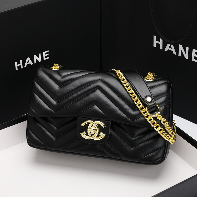 品牌小香风菱格链条包时尚百搭斜挎包新款女包链条肩腋下包包