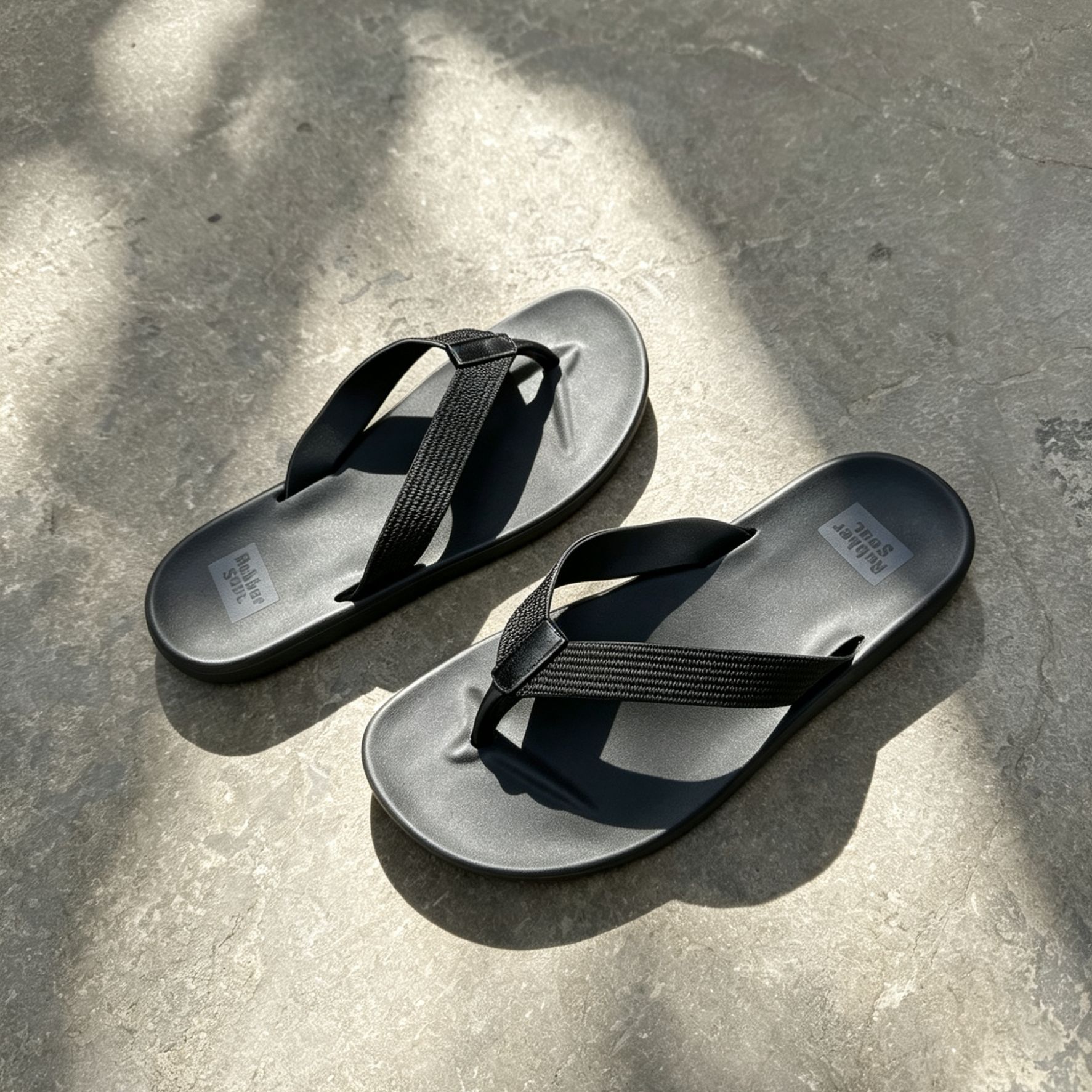 泰国进口防滑耐磨人字拖橡胶夏季