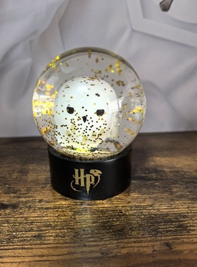 可爱迷你猫头鹰水晶球哈利波特水球摆件 水球玩具摆件 儿童生日礼