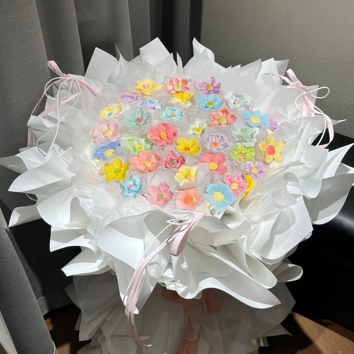景德镇陶瓷永生花束成品送女朋友闺蜜18岁生日礼物女儿童成人礼