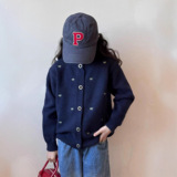 女童超好看针织开衫秋冬2025新款儿童级感打底衫女大童加厚毛衣，童装毛衣，祺儿童装