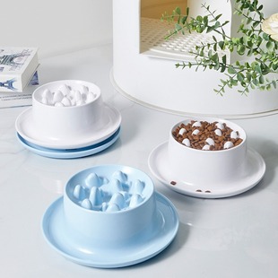 ZOO hocc防打翻密胺缓食盆慢食碗猫咪狗狗护颈食盆宠物饭盆猫碗