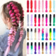 非洲大辫子化纤温丝脏辫假发彩色渐变色大粗松辫脏辫接发拳击辫