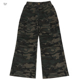 女童2025年秋冬新款时尚百搭工装裤女大童户外潮酷加绒阔腿裤，童装裤子，祺儿童装