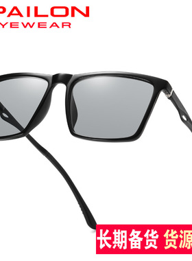 偏光墨镜欧美墨镜绿博士复古方形