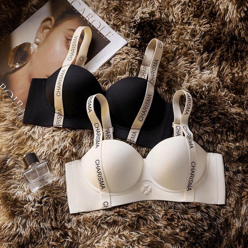 小胸聚拢显大内衣女无痕上托提拉收副乳防下垂文胸罩棉