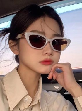 GM同款墨镜女 2023年新款猫眼太阳镜 复古小框韩版时尚凯旋门眼镜