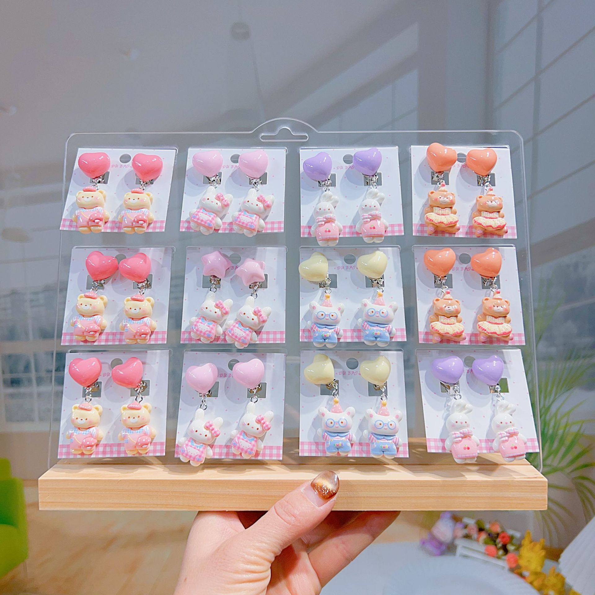 大板宝宝可爱卡通耳坠女孩甜美蝴蝶结小兔子无耳洞假耳环耳饰耳夹,饰品/流行首饰/时尚饰品新,耳钉,淘宝优惠券,粉丝福利购,淘宝优惠卷