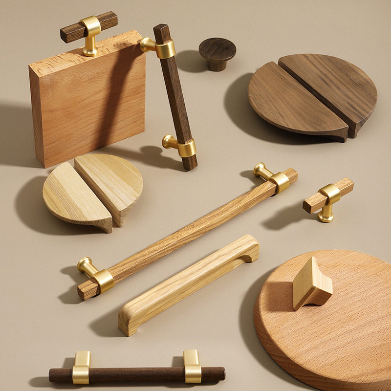 固德乐柜门橱柜抽屉实木拉手日式现简约榉木黑胡桃木北欧衣柜木,基础建材,小拉手,淘宝优惠券,粉丝福利购,淘宝优惠卷