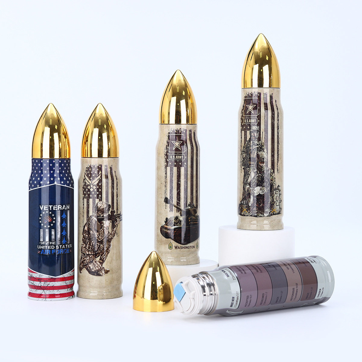 密封黑科技保温杯男防漏儿童运动水壶炮弹水杯子500户外军迷军旅