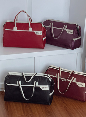 跨境短途旅行包收纳轻便时尚外出手提行李包大容量出差旅行袋