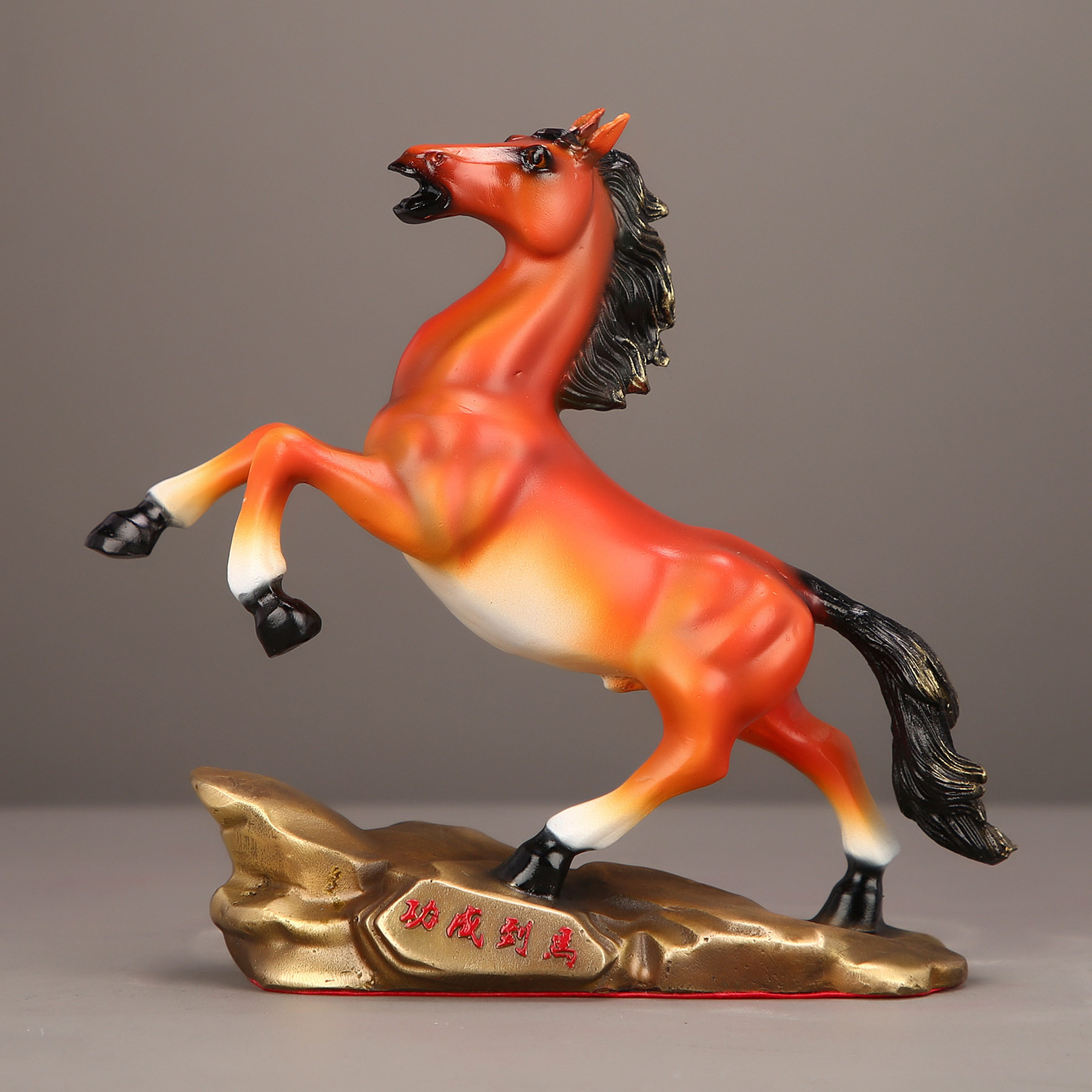 黄铜工艺品中式马摆件新款马到成功家居装饰商务送礼桌面风水摆件