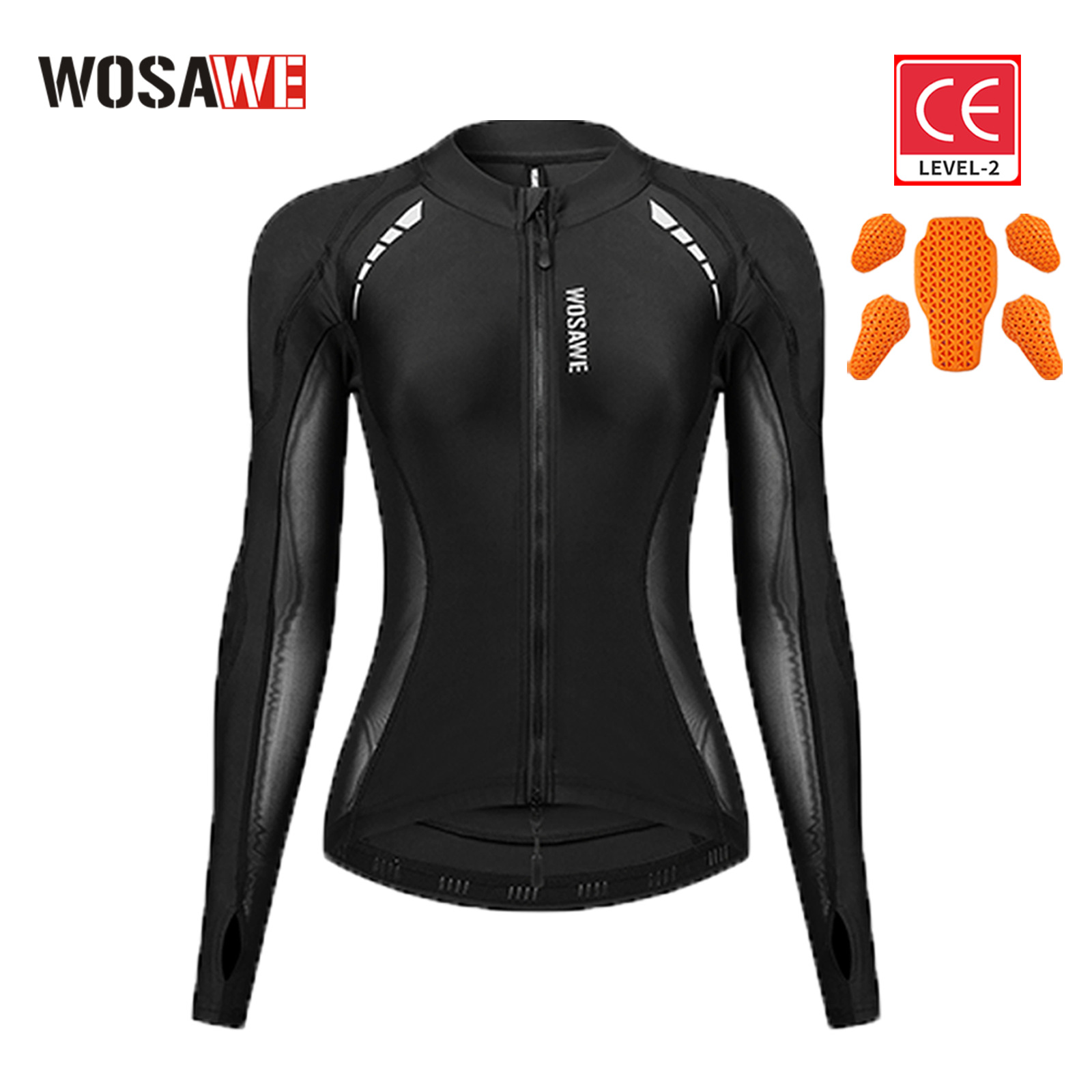 沃萨维春夏季骑士上衣护具女款摩托车骑行护甲衣机车休闲风格装备