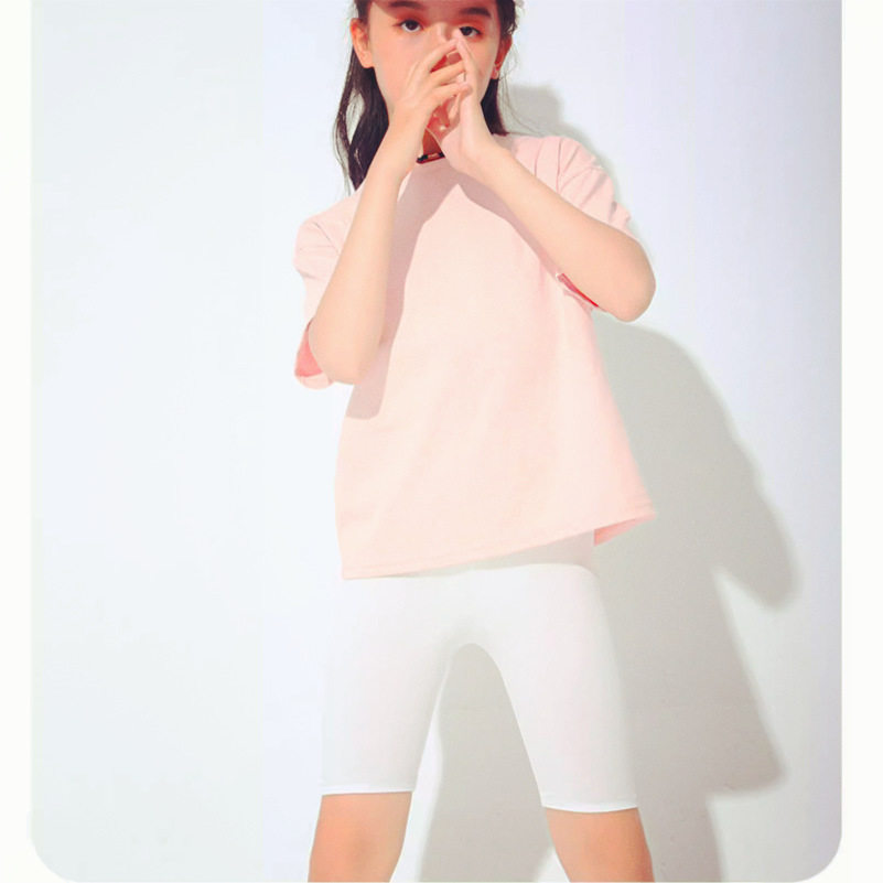 清凉夏季女孩儿童三五分中短裤防走光安全裤外穿休闲运动健身速干