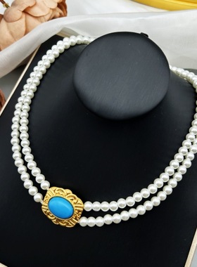 复古赫本风时尚百搭珍珠项链
