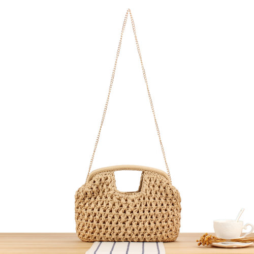 New handmade woven bag for women daily casual versatile beac