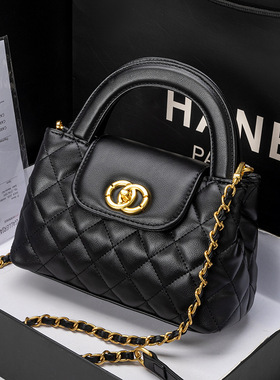 轻奢小香风菱格链条手提包新款女包时尚百搭肩包小众经典斜挎包