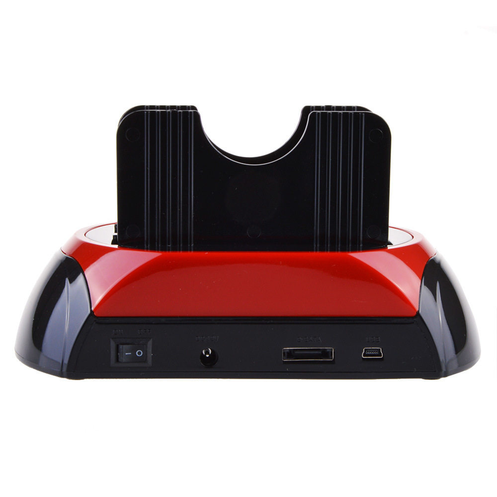 HDD硬盘底座USB2.0 IDE并口/SATA串口双位硬盘盒支持笔记本台式机