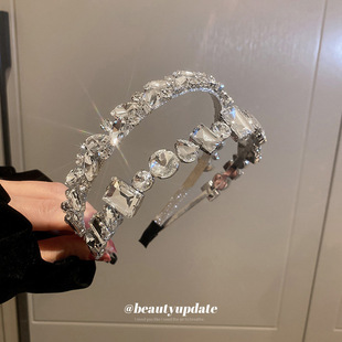 钻石之乡河南钻石商丘钻石河南人造钻石发箍头箍时尚百搭发饰女