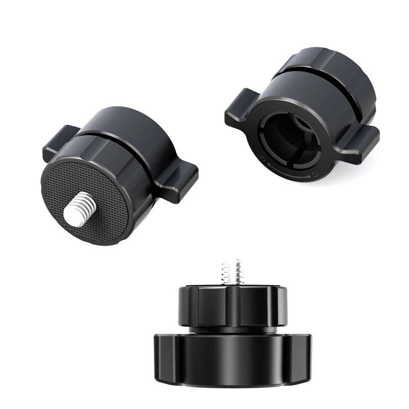直播架塑料云台转接头17mm球头1/4丝牙转接件车载双机位支架配件