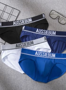 新款aussiebum三角裤纯棉低腰舒适透气青年潮牌内裤