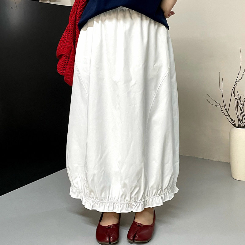 大码女装宽松a字伞裙2026夏胖mm中长款花苞裙女半身裙NQ1533正品