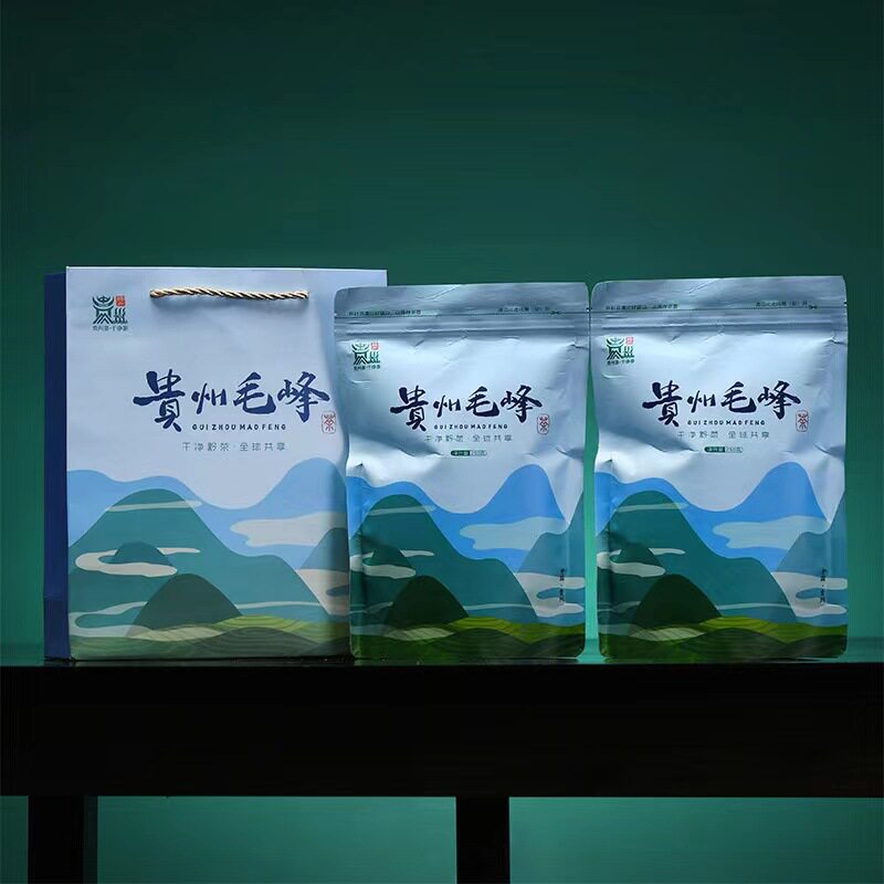 贵州毛峰遵义湄潭特产山云雾绿茶特级新茶叶礼盒包装送礼自己喝