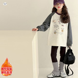 女童2025年冬季新款保暖神器羊绒打底裤中大童冬户外加厚内搭，童装裤子，祺儿童装