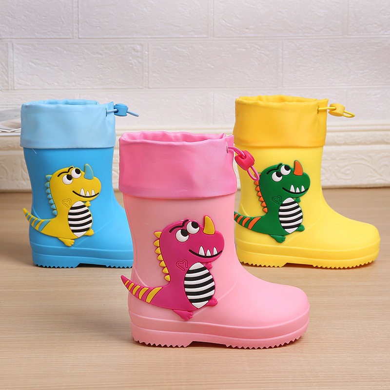kids rain boots waterproof shoes boys girls rainning child